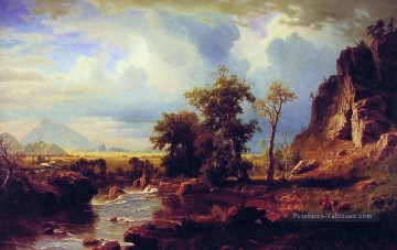 North Fork de la Platte Nebraska Albert Bierstadt Peinture à l'huile